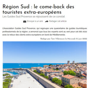Saison touristique 2022 Sud, Saison Touristique, Guide Provence