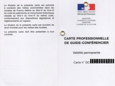 carte Guide conférencier